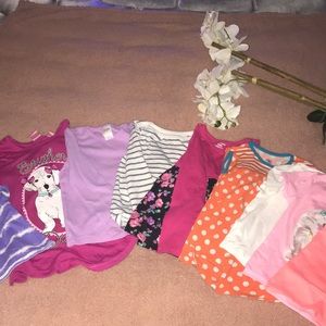 Bundle of Nine Girl Shirts EUC